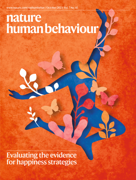 Nature Human Behaviour cover, October 2023